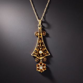Diamond Lavaliere - Circa 1900  - 1