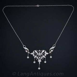 Diamond Lavaliere Necklace, Circa 1900