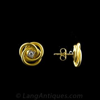 Diamond Loop Earrings