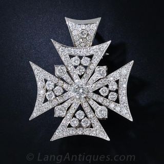 Diamond Maltese Cross - 2