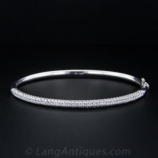 Diamond Pave Bangle Bracelet