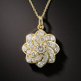 Diamond Pinwheel Pendant 