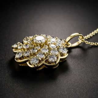 Diamond Pinwheel Pendant 