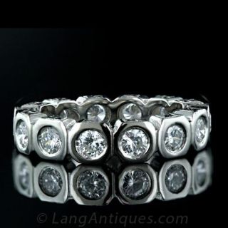 Diamond & Platinum Wedding Band