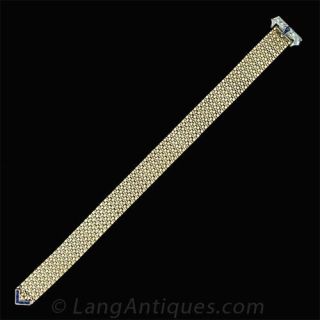 Diamond & Sapphire Buckle Bracelet