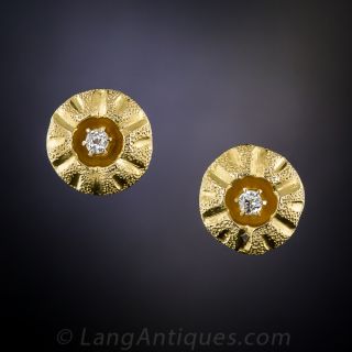 Diamond Sea Urchin Earrings