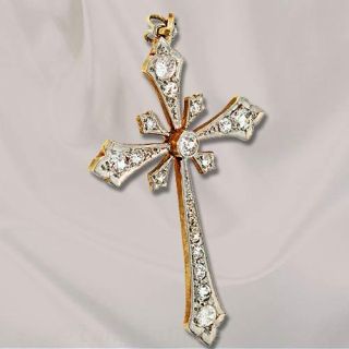 Diamond Set Cross Pendant