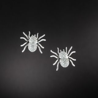 Diamond Spider Earrings  - 2