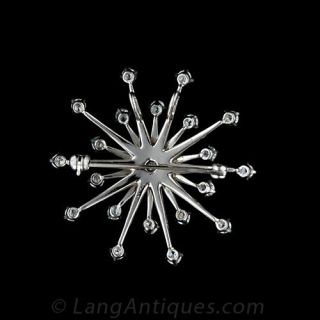 Diamond Starburst Pin from the 1950s