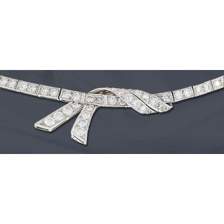 Diamond Straight Line Necklace