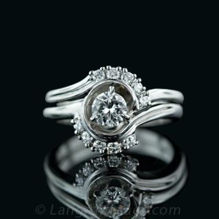 Diamond Swirl Ring Main View