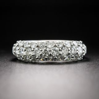Diamond Three-Row Low Dome Band - 3