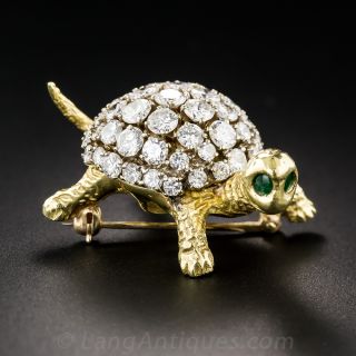 Diamond Turtle Pin