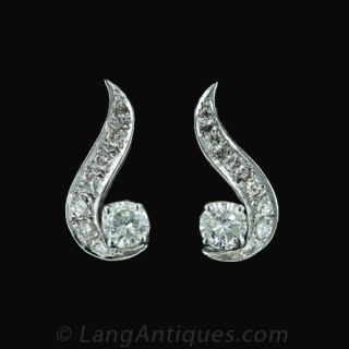 Diamond Twist Earrings Main View