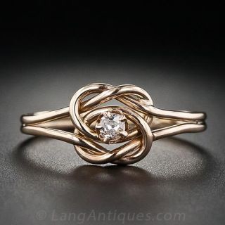Double Knot Vintage Diamond Ring