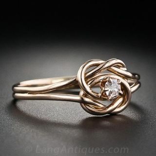 Double Knot Vintage Diamond Ring