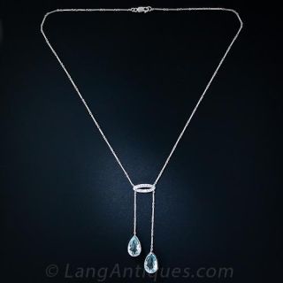 Dreicer & Co. Antique Aquamarine Negligee Necklace