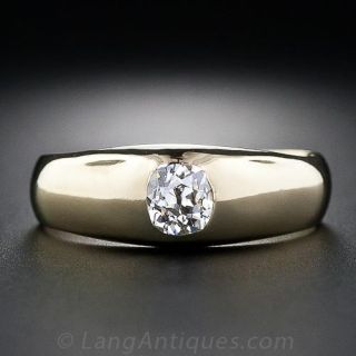 Dutch Antique .45 Carat Diamond Solitare Ring
