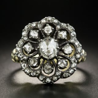 Dutch Georgian Style Rose-Cut Diamond Cluster Ring - 2