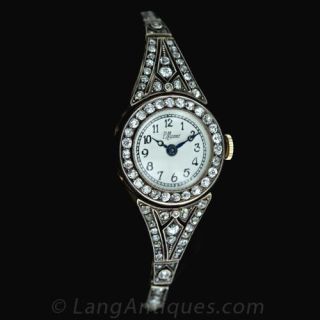 Early-1900-s-Diamond-Wrist-Watch---Main-View