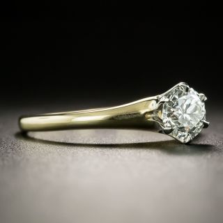 Early 20th Century .75 Carat Solitaire Diamond Ring - GIA H VS2