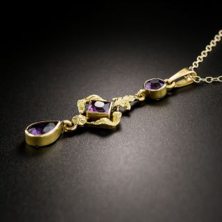 Early 20th Century Amethyst Pendant by Untermeyer-Robbins