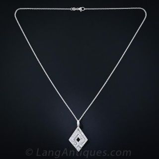 Early 20th Century Art Deco Diamond Pendant