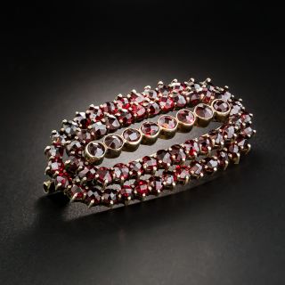 Early 20th Century Bohemian Garnet Brooch - 2