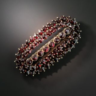 Early 20th Century Bohemian Garnet Brooch