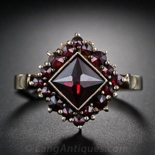 Early 20th Century Bohemian Garnet Ring