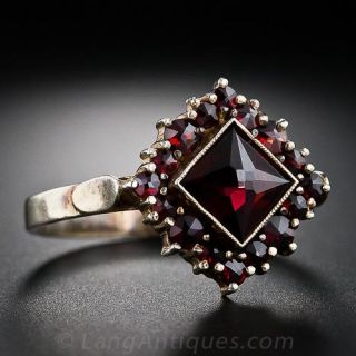 Early 20th Century Bohemian Garnet Ring