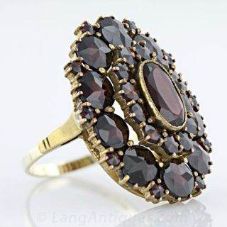 Early 20th Century Bohemian Garnet Ring