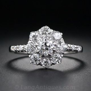 Early 20th Century  Diamond Cluster Ring