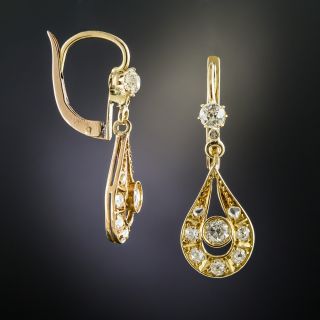 Early 20th Century Diamond Drop Earrings