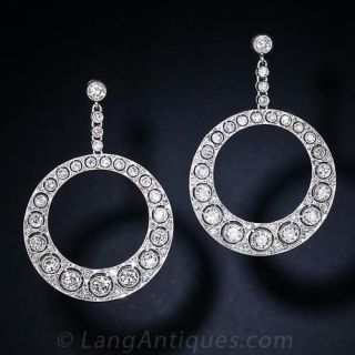 Early 20th Century Diamond Drop Earrings