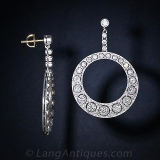 Early 20th Century Diamond Drop Earrings