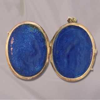 Early 20th Century Enamel and Seed Pearl Locket
