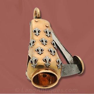 Early 20th Century Fleur de Lys Cigar Cutter