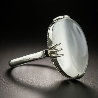 Early 20th Century Moonstone Platinum Ring