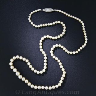 Early 20th Century Natural Pearl Necklace