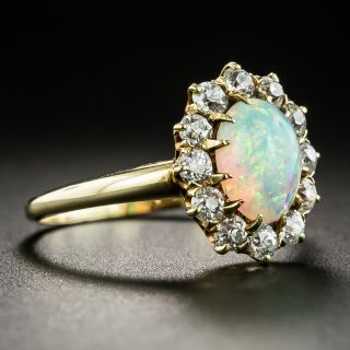 Early 20th Century Opal and Diamond Ring by J.E. Caldwell