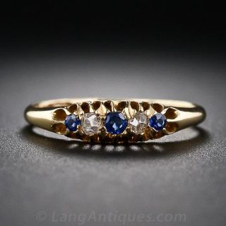 Early 20th Century Sapphire and Diamond Ring