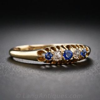Early 20th Century Sapphire and Diamond Ring