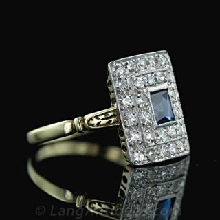 Early 20th Century Sapphire & Diamond Ring