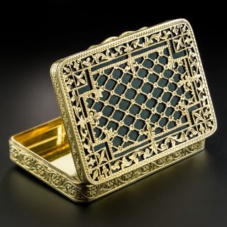 Early 20th Century Shreve & Co Engraved and Enamel Box - 2