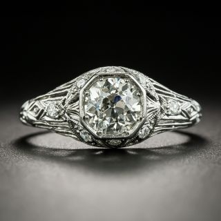 Early Art Deco 1.02 Carat Diamond Engagement Ring - GIA K VS2 - 2