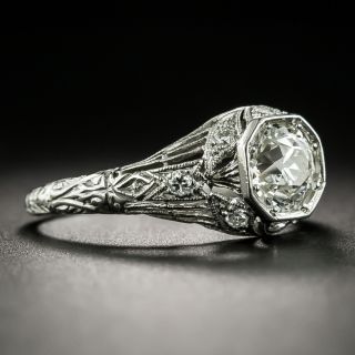 Early Art Deco 1.02 Carat Diamond Engagement Ring - GIA K VS2