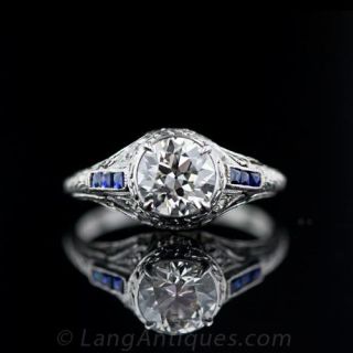 Art Deco Diamond Engagement Ring 
Art Deco Jewelry 