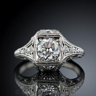 Art Deco Diamond Engagement Ring