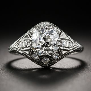 Early-Art Deco 1.57 Carat Diamond Engagement Ring - GIA H VS2 - 5